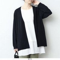 【WEB限定】抗ピリングカーディガン LL/3L/4L/6L MB mint breezeミントブリーズ