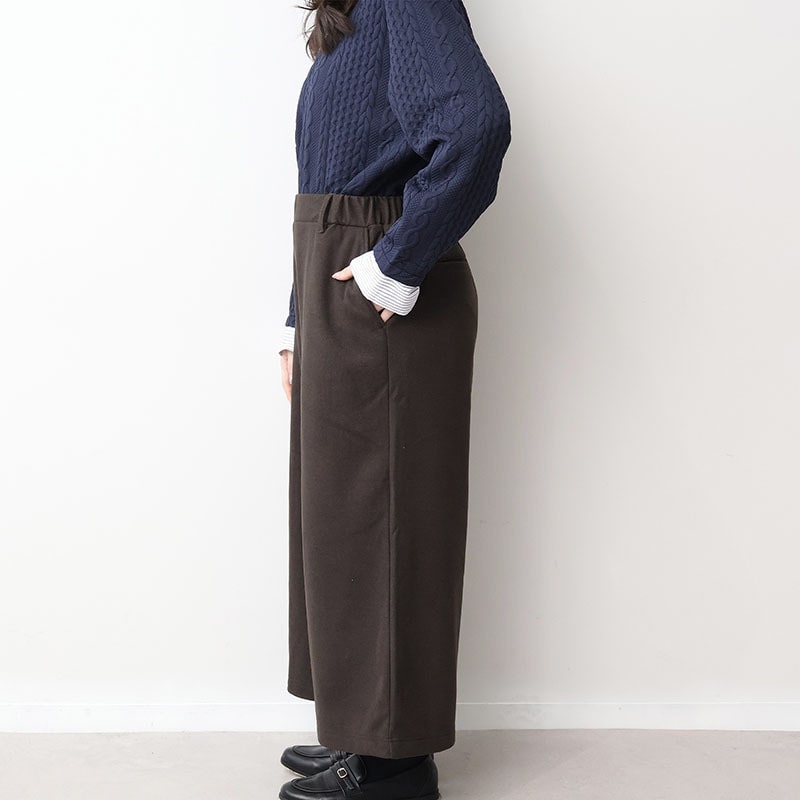 【WEB限定】裏起毛ニットワイドパンツLL/3L/4L/5L/6L MB mint breezeミントブリーズ16