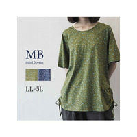 ＵＶカット 接触冷感 花柄 チュニック ／ 大きいサイズ レディス ミントブリーズ