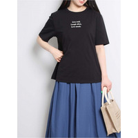 コットン ロゴ Ｔシャツ / 大きいサイズ ミントブリーズ