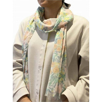 オーガニックコットン 花柄 ストール