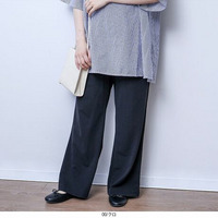 【WEB/一部店舗限定】 カットジョーゼット セミフレア パンツ