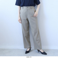 【吸水速乾・イージーケア】ストレートパンツ ロングパンツ ストレッチあり
