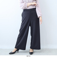  ふわもち ジョーゼット ストレッチワイドパンツ　セットアップ可能