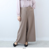  ふわもち ジョーゼット ストレッチワイドパンツ　セットアップ可能