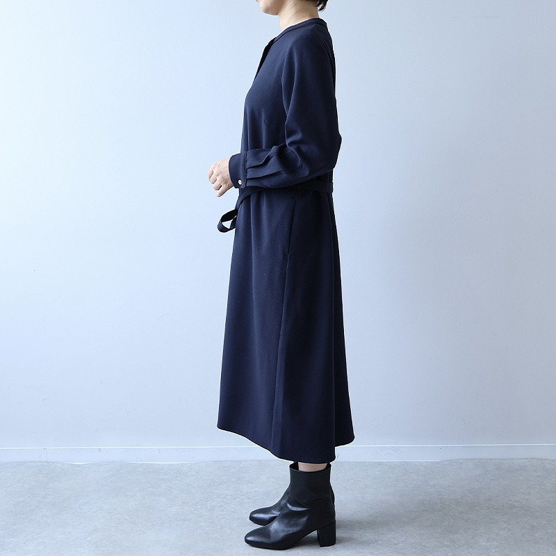 バンドカラーパイピングワンピース13