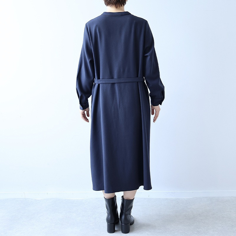 バンドカラーパイピングワンピース14