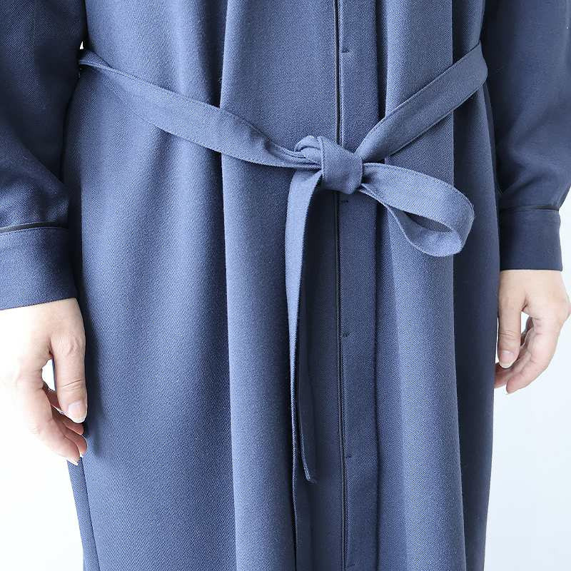 バンドカラーパイピングワンピース17