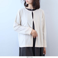 マイクロスパンコールニットカーディガン