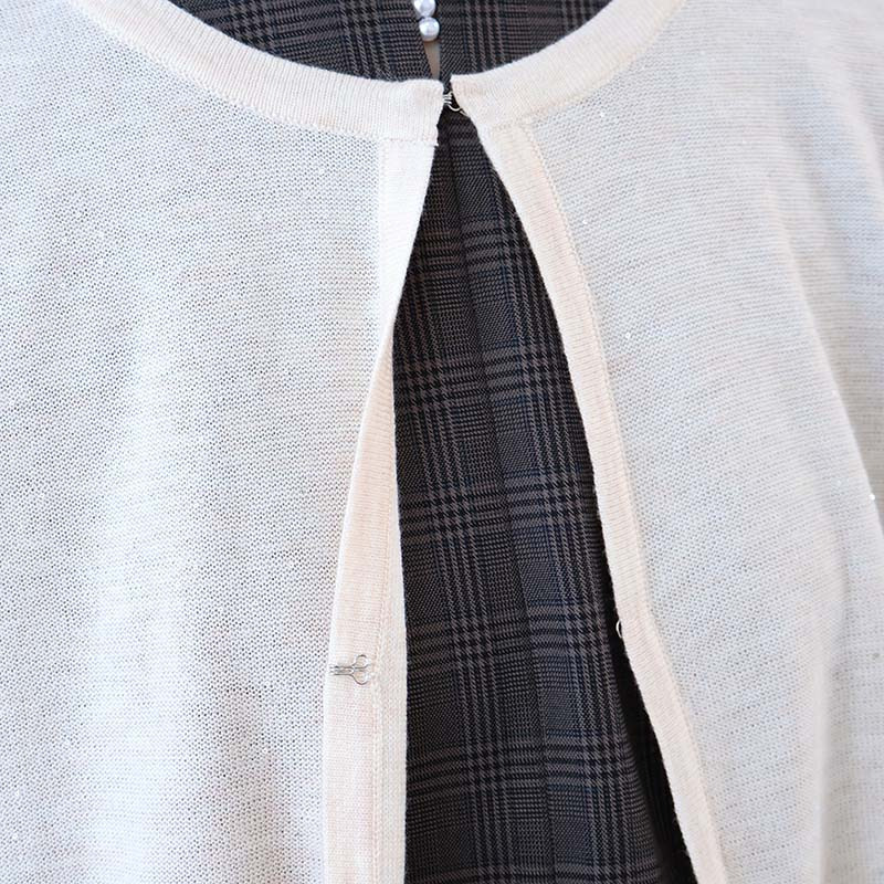 マイクロスパンコールニットカーディガン15