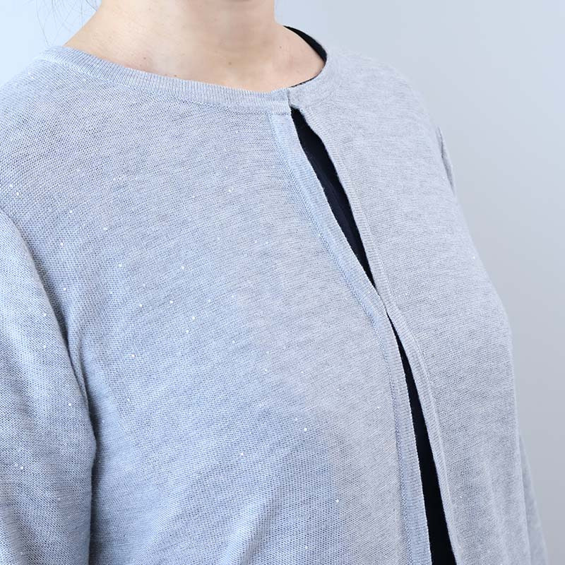 マイクロスパンコールニットカーディガン4