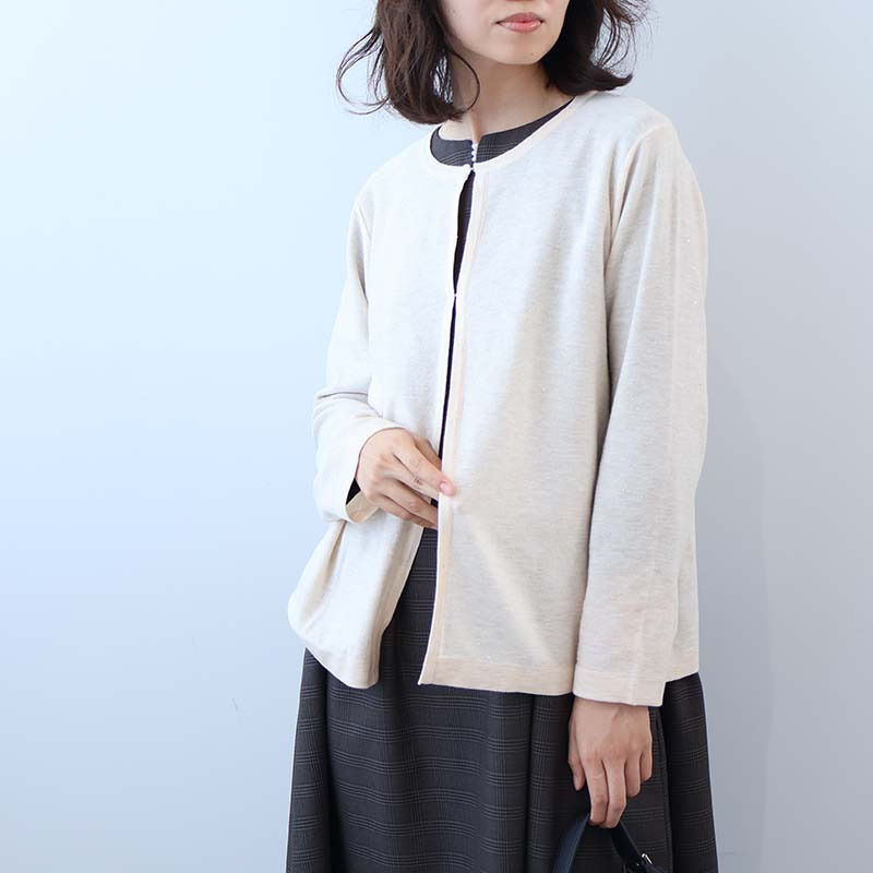 マイクロスパンコールニットカーディガン8