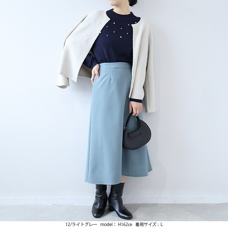 ミニブークレラウンドネックカーディガン5