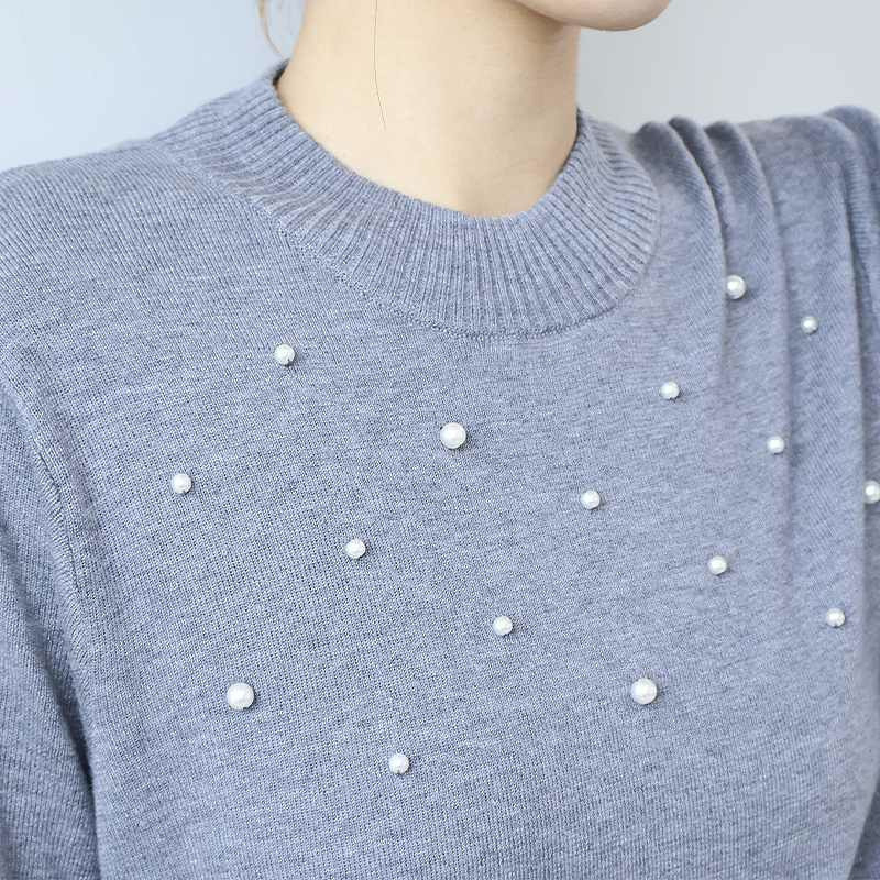 パール使いハイネックニットプルオーバー14