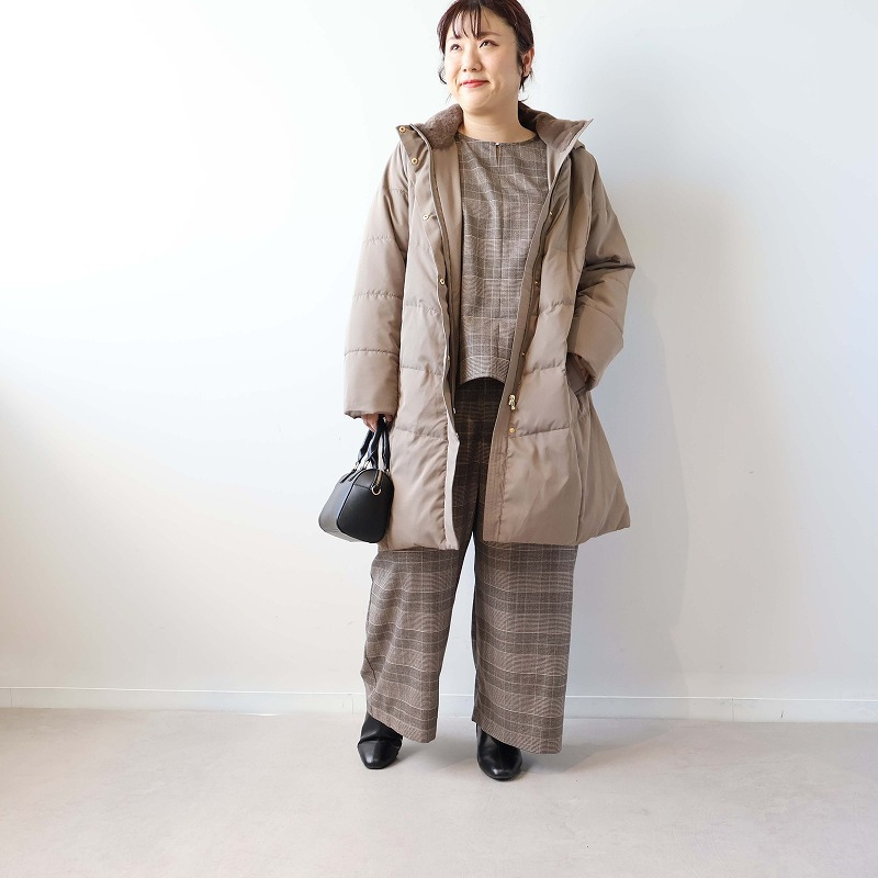 【セットアップ】柔らかニットツイルバックフレアブラウス10