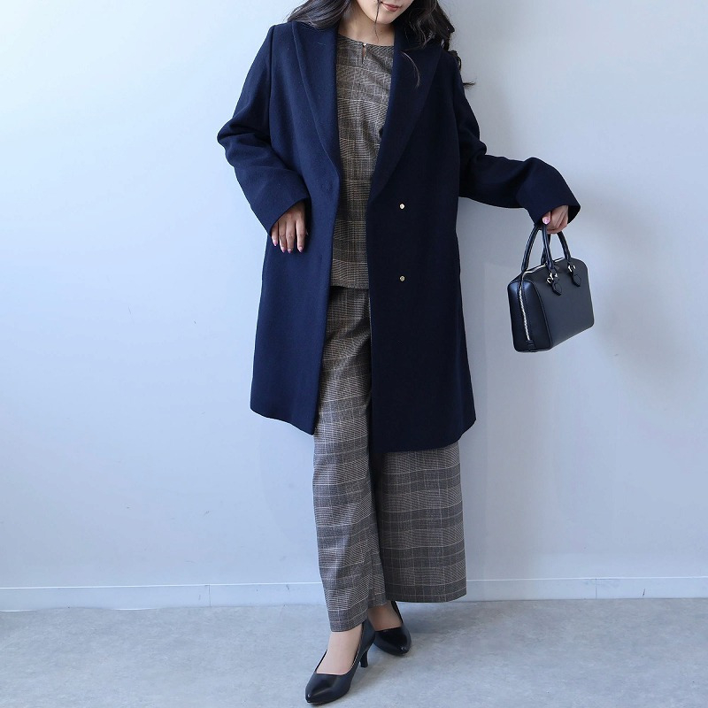 【セットアップ】柔らかニットツイルバックフレアブラウス11