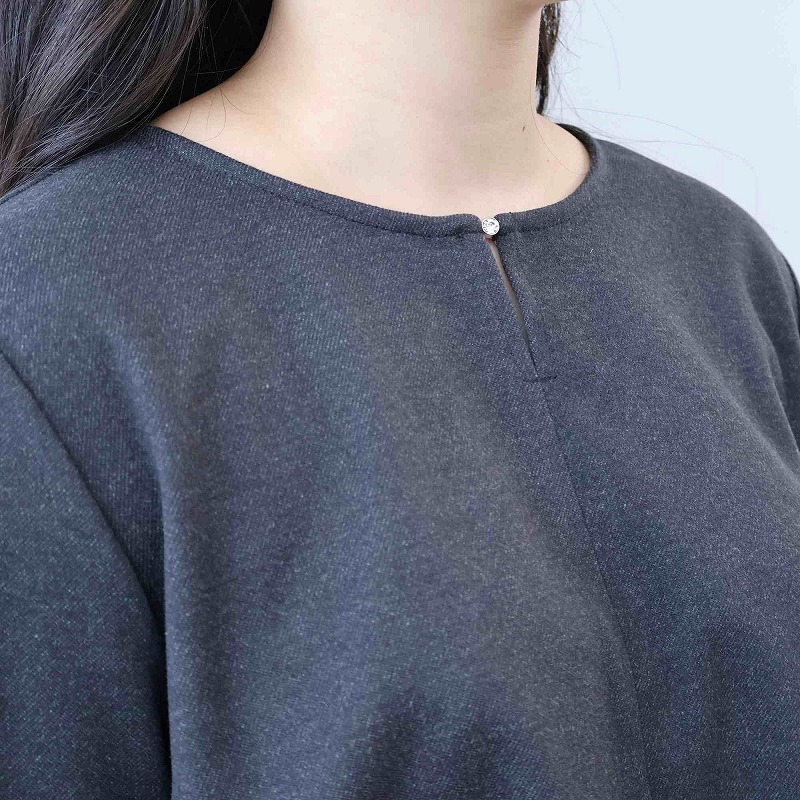 【セットアップ】柔らかニットツイルバックフレアブラウス16