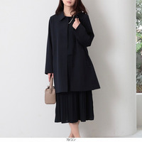 ステンカラーコート LL/3L/4L/5L fleur by mint breeze きれいめ春アウター