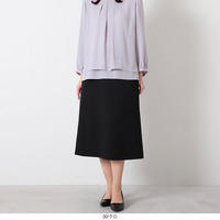 ストレッチ Aライン 切替え スカート LL/3L/4L/5L fleur by mint breeze 