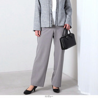 ストレッチストレートパンツLL/3L/4L/5L fleur by mint breeze 