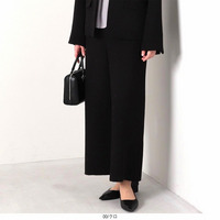 エアリーダブルクロス ワイドパンツ LL/3L/4L/5L fleur by mint breeze