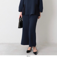 エアリーダブルクロス ワイドパンツ LL/3L/4L/5L fleur by mint breeze