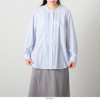 ピンタック きれいめシャツ ブラウス  LL/3L/4L/5L fleur by mint breeze