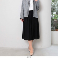 ジョーゼット きれいめスカート LL/3L/4L/5L fleur by mint breeze