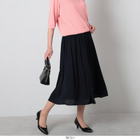 ジョーゼット きれいめスカート LL/3L/4L/5L fleur by mint breeze