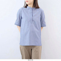 【イージーケア】バックデザイン オーバーシャツ ブラウス LL/3L/4L/5L fleur by mint breeze 