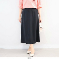 リネンライク Aラインスカート LL/3L/4L/5L fleur by mint breeze 