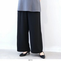 【タイムセール】ドライタッチ ツイル ワイドパンツ LL/3L/4L/5L fleur by mint breeze 