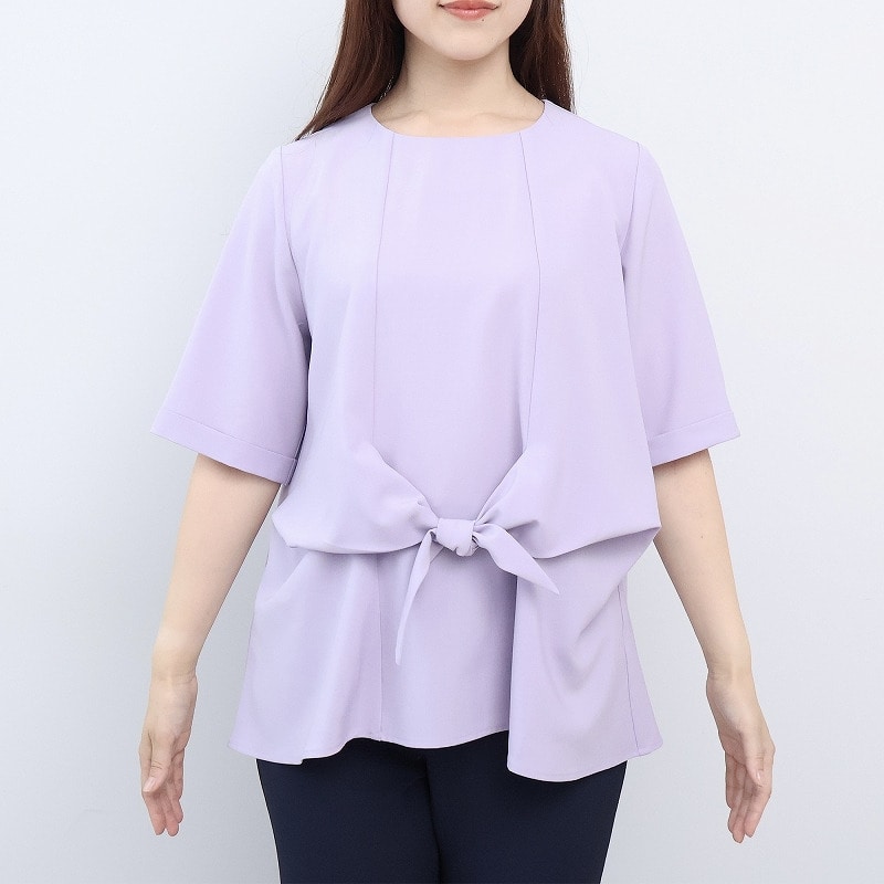 【接触冷感】ウエストリボンブラウス LL/3L/4L/5L fleur by mint breeze 11