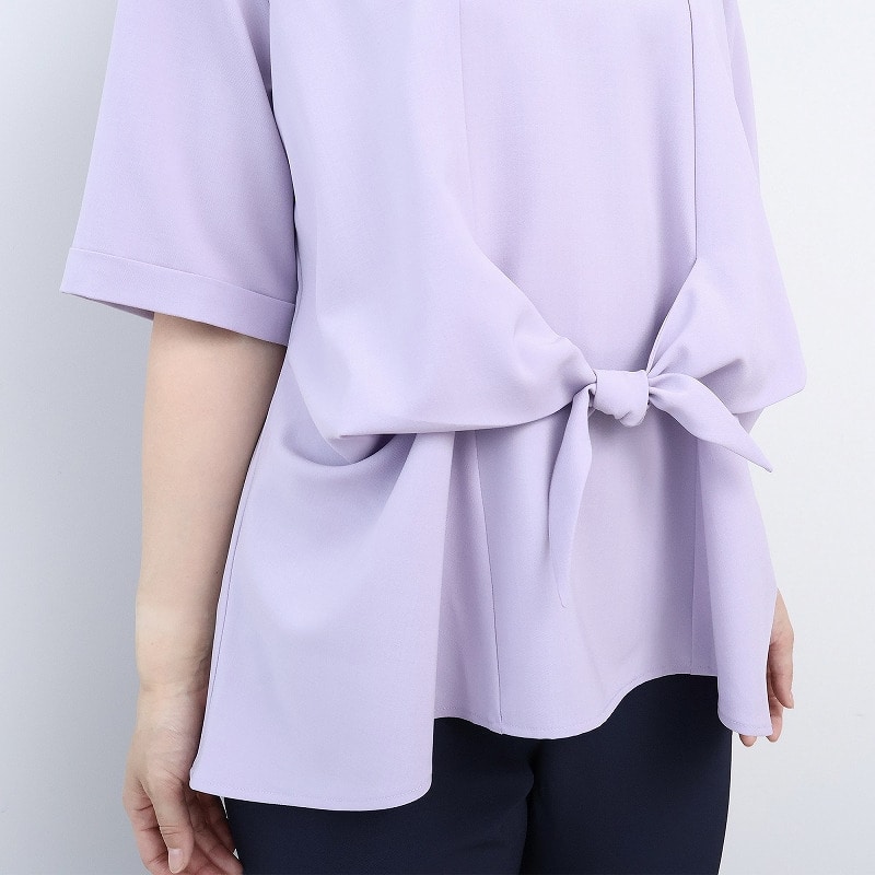 【接触冷感】ウエストリボンブラウス LL/3L/4L/5L fleur by mint breeze 16