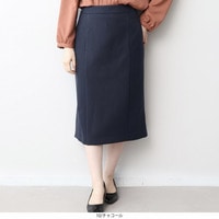 ウールライクヘリンボンノーカラージャケットLL/3L/4L/5L fleurフルールバイミントブリーズ