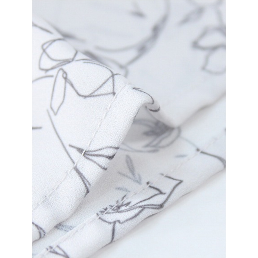 フレアスリーブ 花柄 フェミニン ブラウス / 大きいサイズ ミントブリーズ17