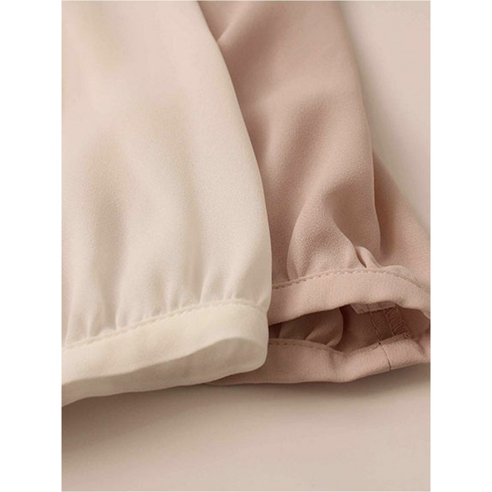 【タイムセール】【セレモニー】 ジョーゼット フリルタイ ブラウス 大きいサイズレディース17