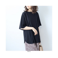 ソフトテレコ配色メローTシャツ