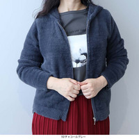 フェザーヤーンニットパーカー