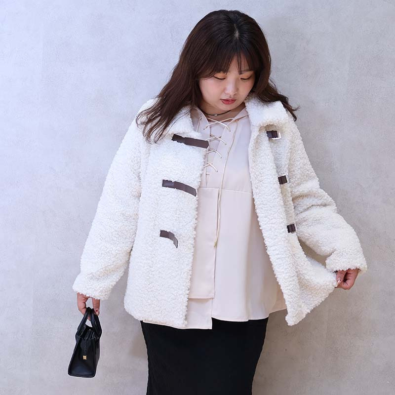 【yuki×leswel】ふんわりループボアジャケット8