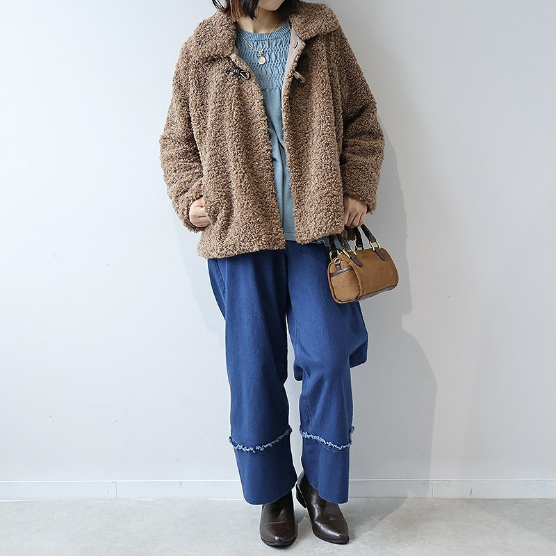 フロントシャーリングニットプルオーバー11