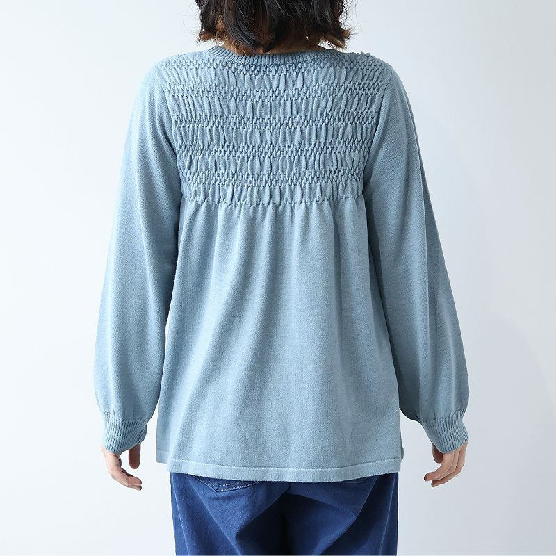 フロントシャーリングニットプルオーバー14