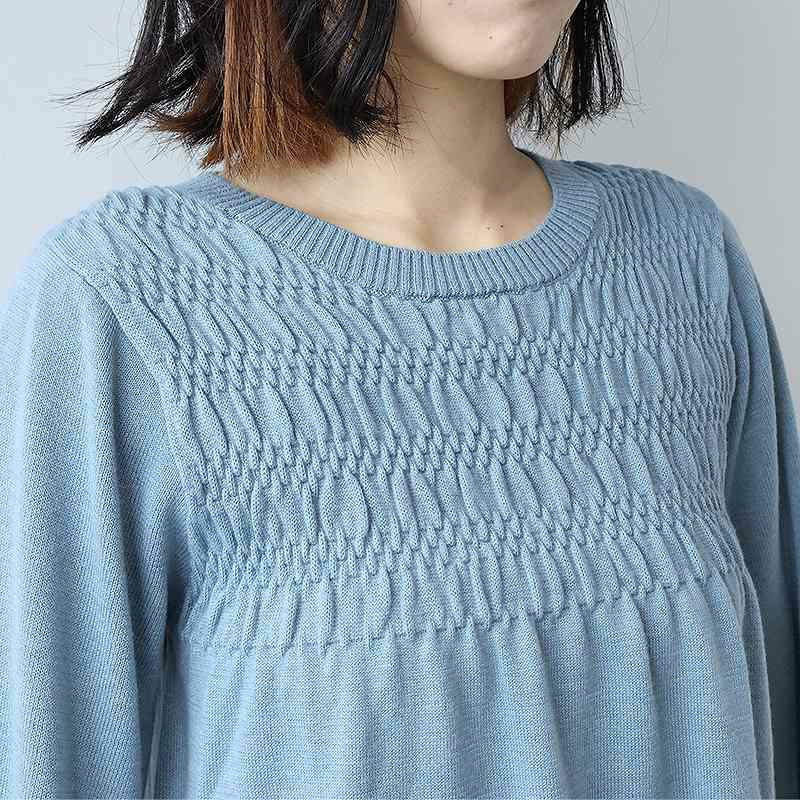 フロントシャーリングニットプルオーバー15