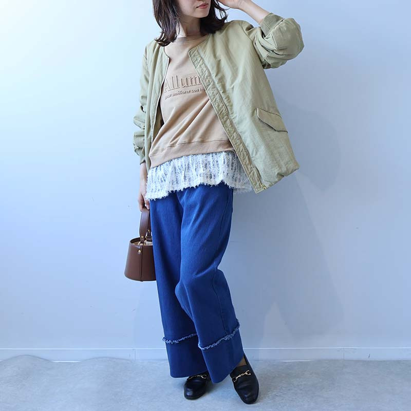 エンボスロゴ切替スエットチュニック12