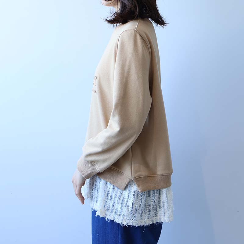 エンボスロゴ切替スエットチュニック15