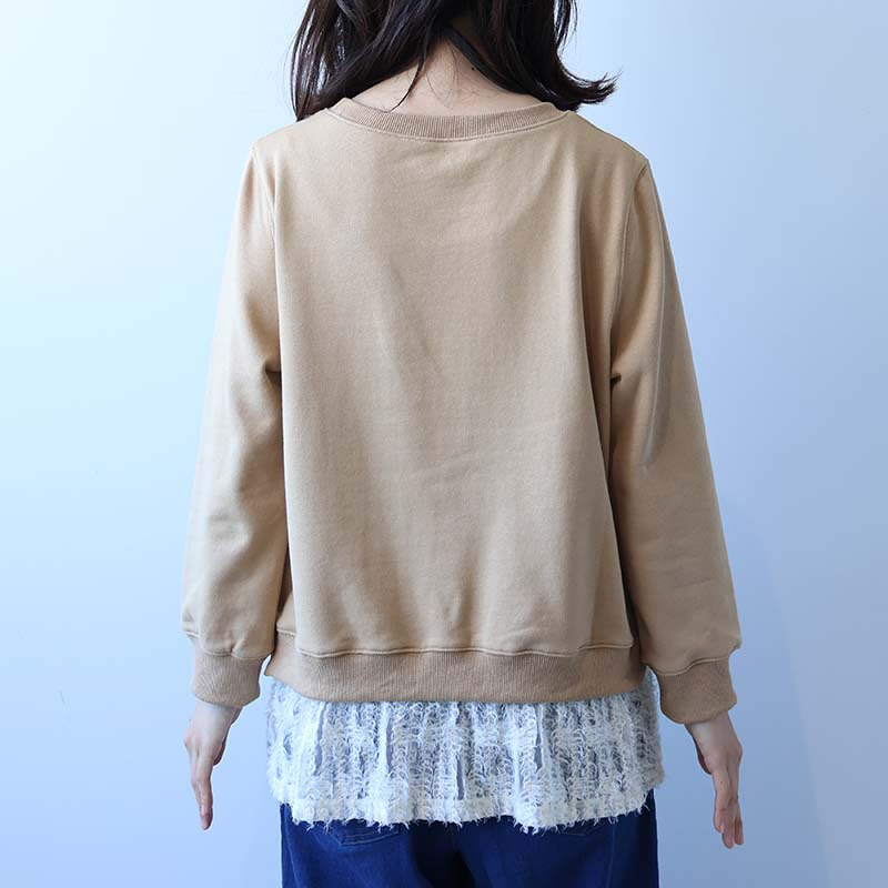 エンボスロゴ切替スエットチュニック16