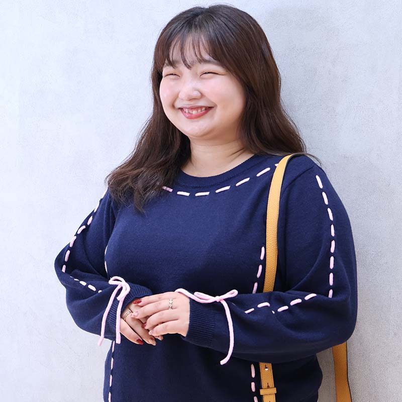 【yuki×leswel】配色ステッチニットプルオーバー12