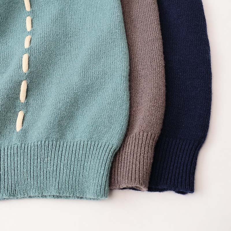 【yuki×leswel】配色ステッチニットプルオーバー17