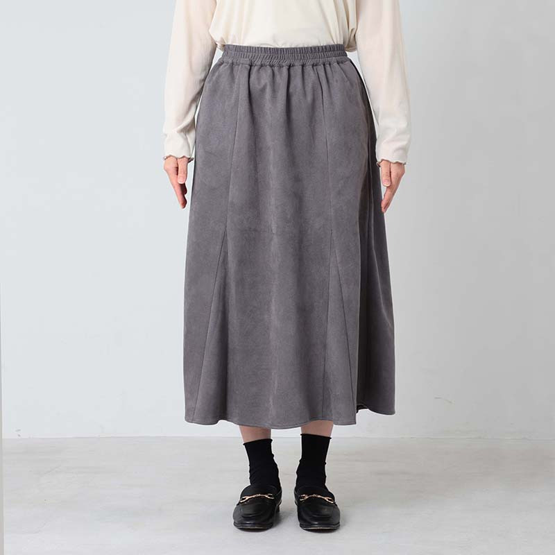 ニットスエードフレアスカート10