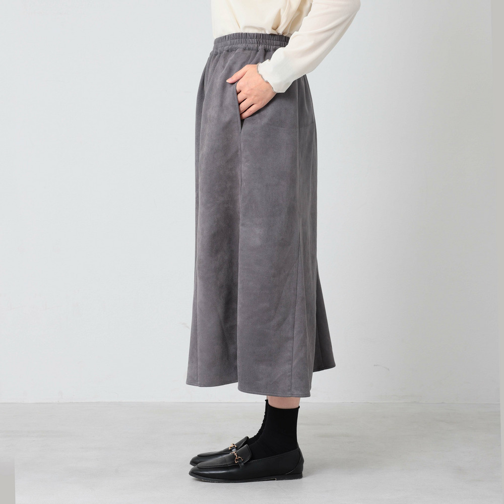 ニットスエードフレアスカート11